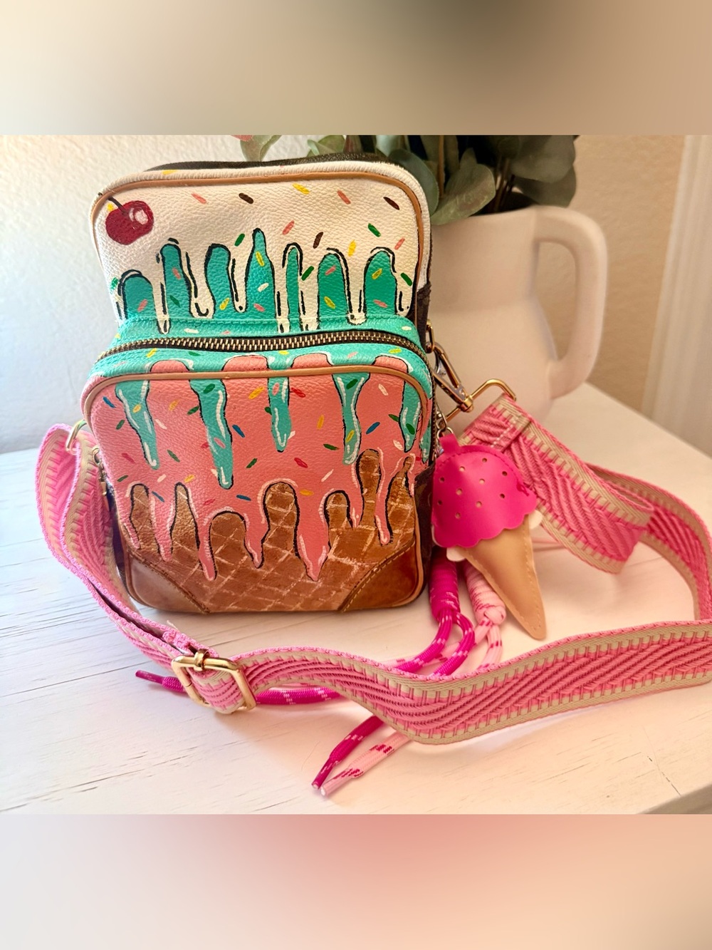 Authentic Louis Vuitton crossbody ice cream theme bag